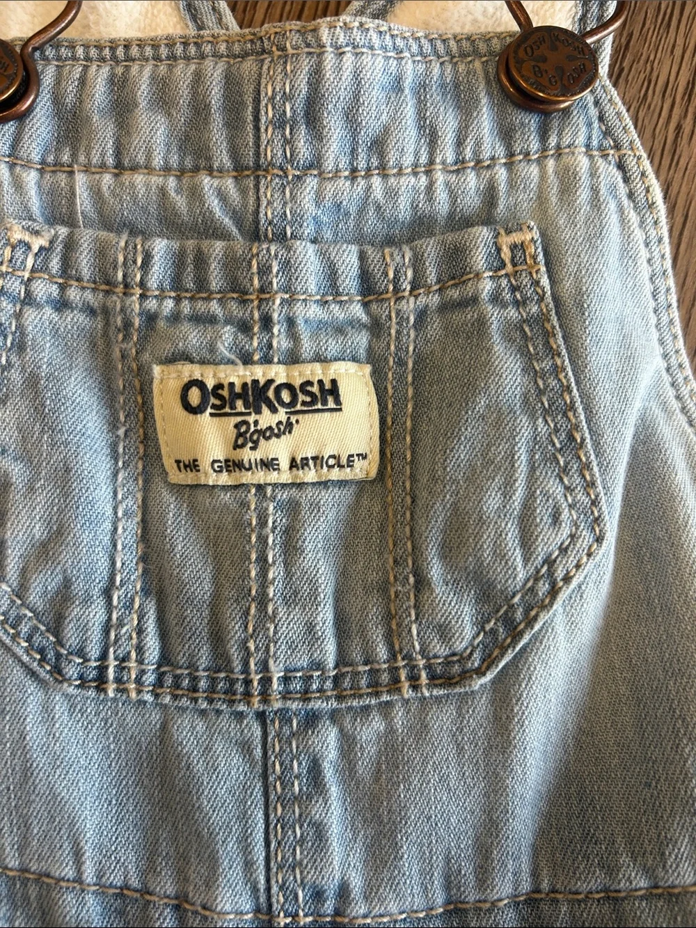 OshKosh B'gosh Pale Blue Denim Kids Overalls